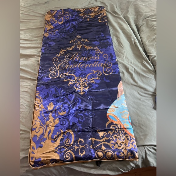Vintage 90s Disney Princess Sleeping Bag / Bed In Bag _ Cinderella_ Original tag - Picture 13 of 16